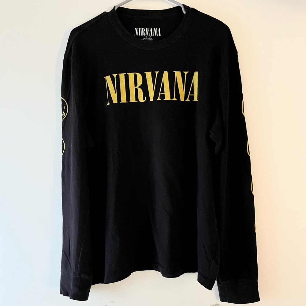 Men’s Long Sleeve Nirvana Shirt Large